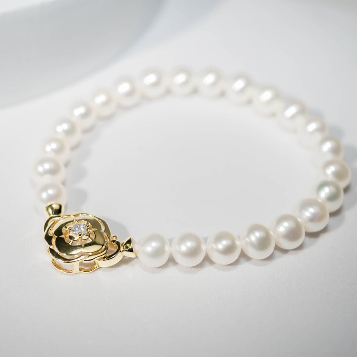 New Yorker Freshwater Pearl Bracelet WB00078 - PEARLY LUSTRE