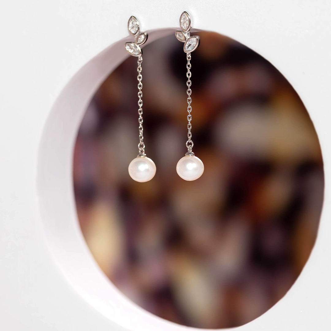 Garden City Freshwater Pearl Earrings WE00288 | Elegant Collection - PEARLY LUSTRE