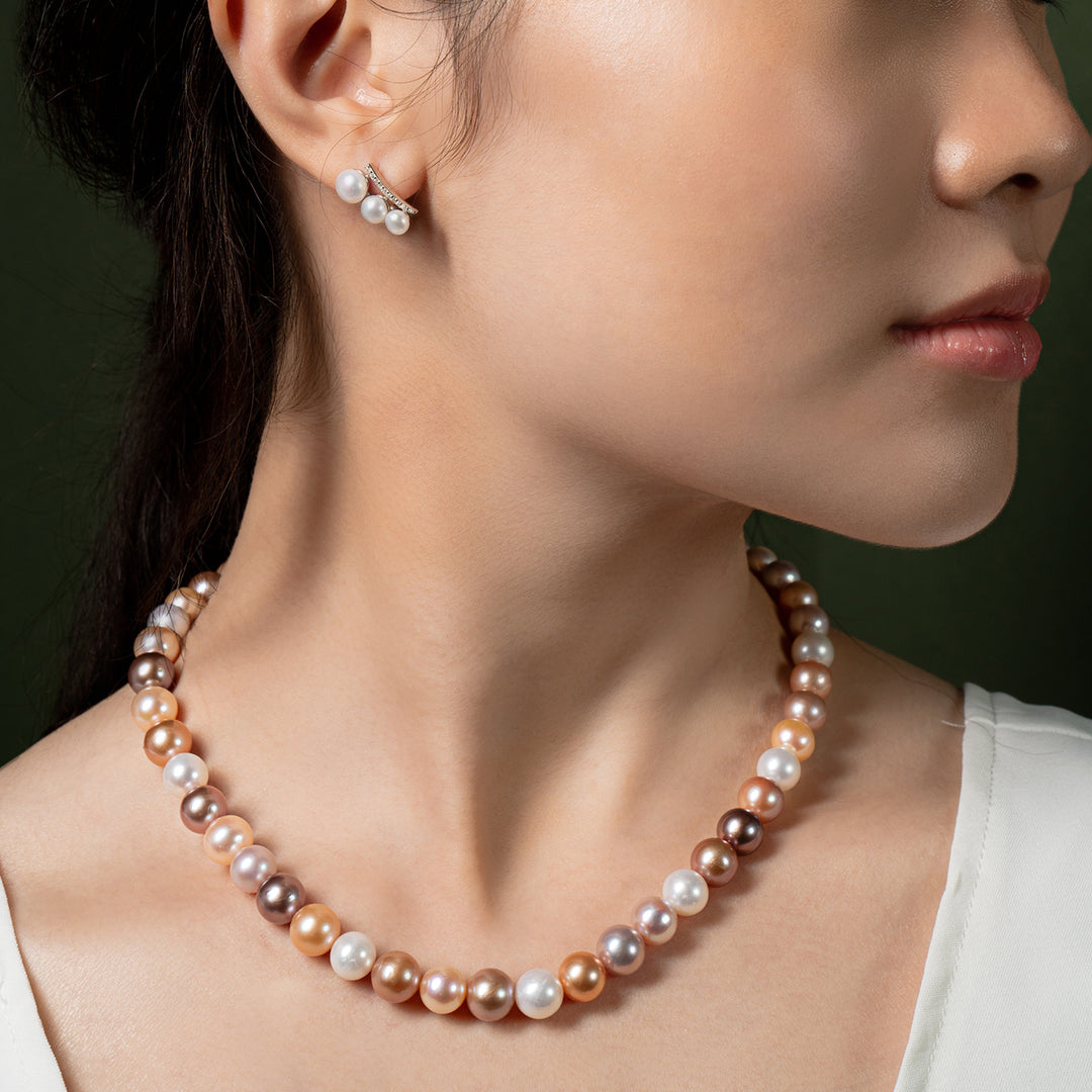 Elegant Freshwater Pearl Earrings WE00116 - PEARLY LUSTRE