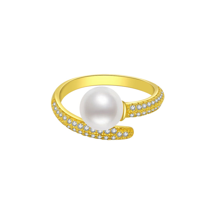 Elegant Freshwater Pearl Ring WR00157 - PEARLY LUSTRE