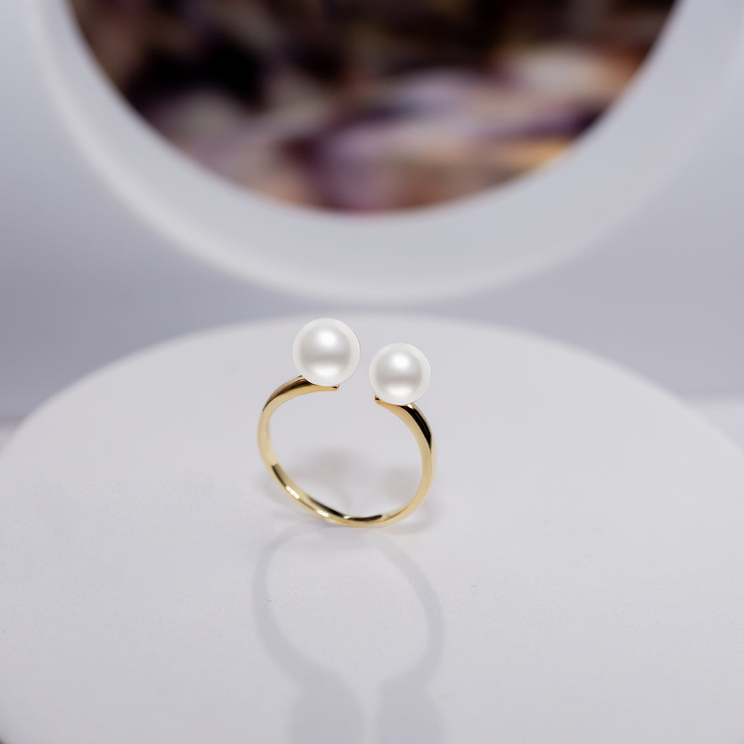 Elegant Freshwater Pearl Ring WR00109 - PEARLY LUSTRE