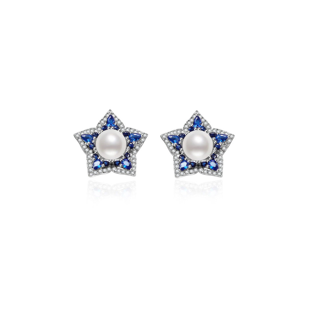 Ocean Star Freshwater Pearl Earrings WE00085 - PEARLY LUSTRE