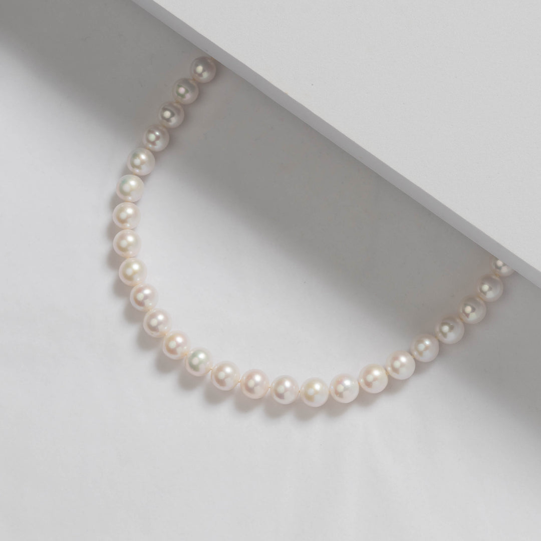 Elegant 18K Gold Edison Pearl Necklace KN00024 - PEARLY LUSTRE
