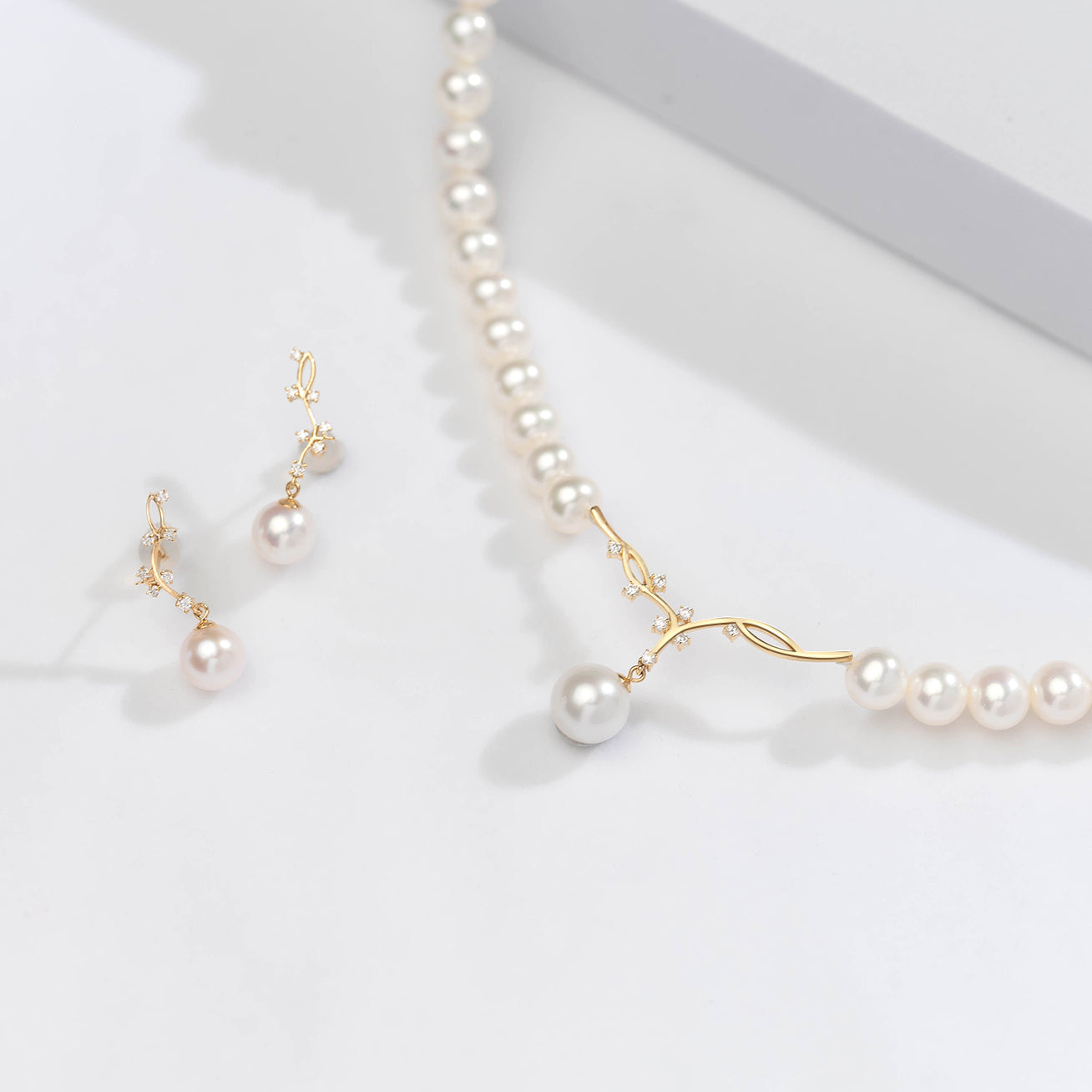 18K ゴールド 淡水パール ネックレス KN00078 | 星空 – PEARLY LUSTRE