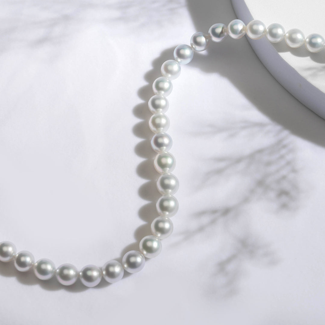 18k Gold 9-12mm South Sea Pearl Necklace KN00086 - PEARLY LUSTRE