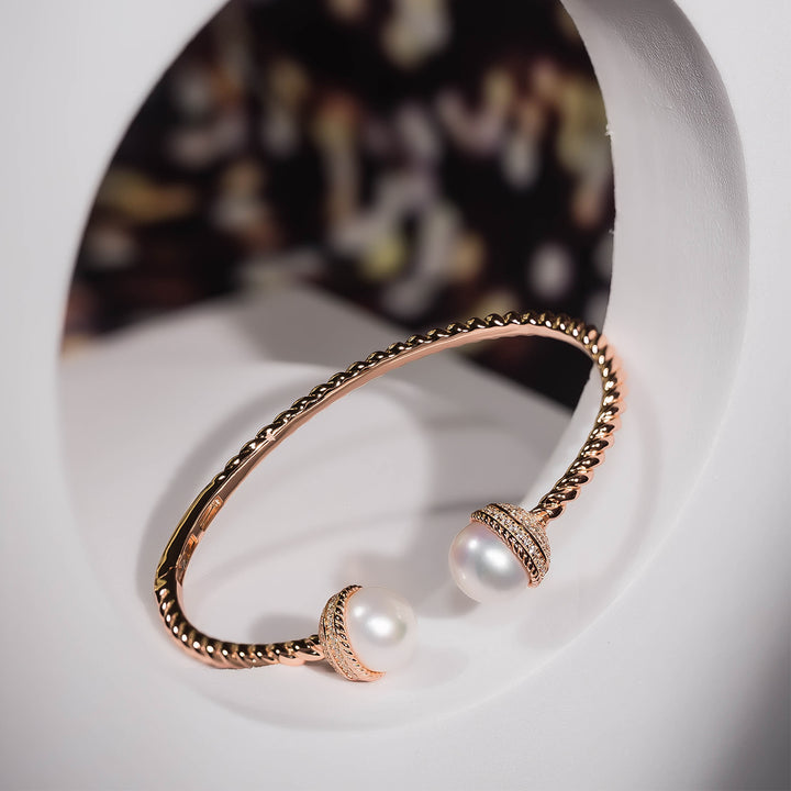Asian Civilisations Museum Freshwater Pearl Bracelet WB00076 | New Yorker Collection - PEARLY LUSTRE