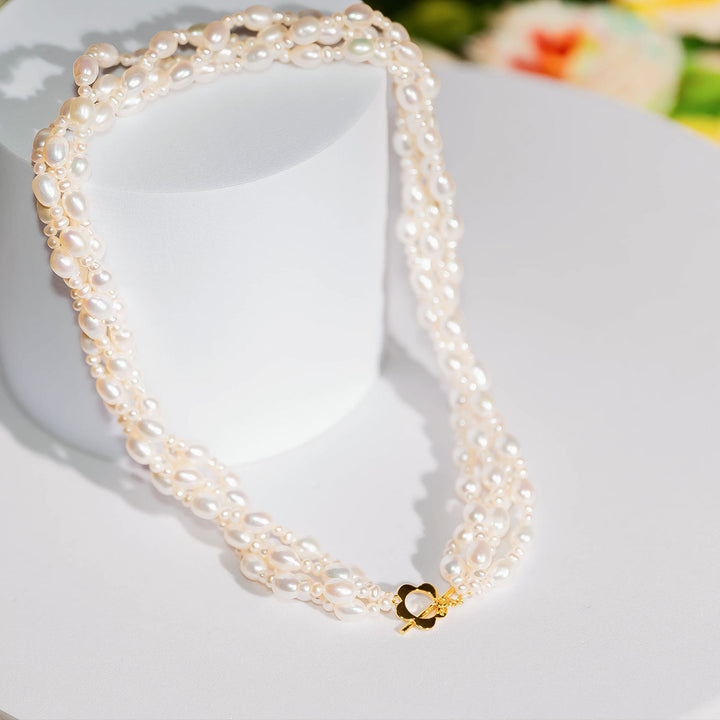 New Yorker Freshwater Pearl Necklace WN00288 - PEARLY LUSTRE