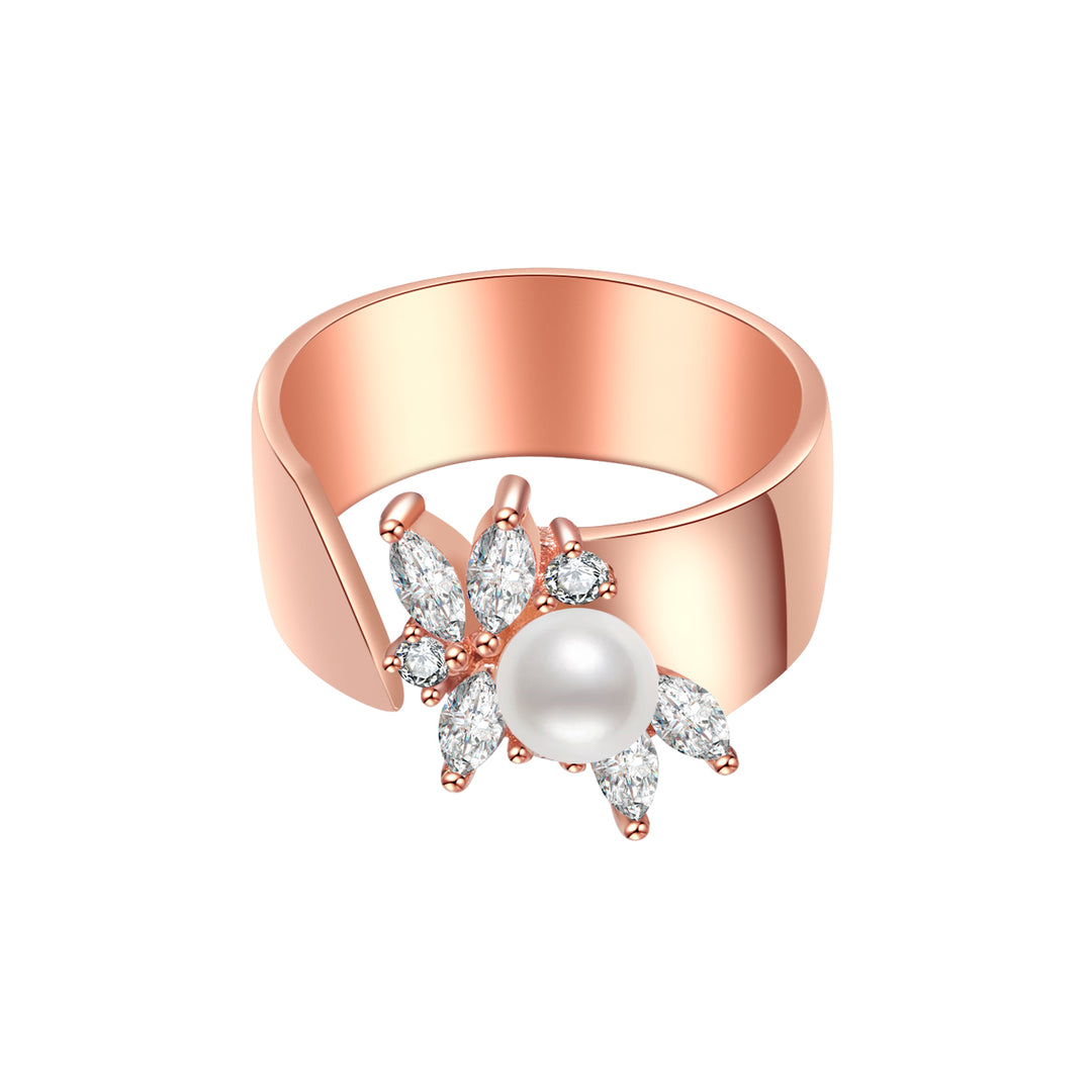 Garden City Freshwater Pearl Ring WR00079 | Elegant Collection - PEARLY LUSTRE