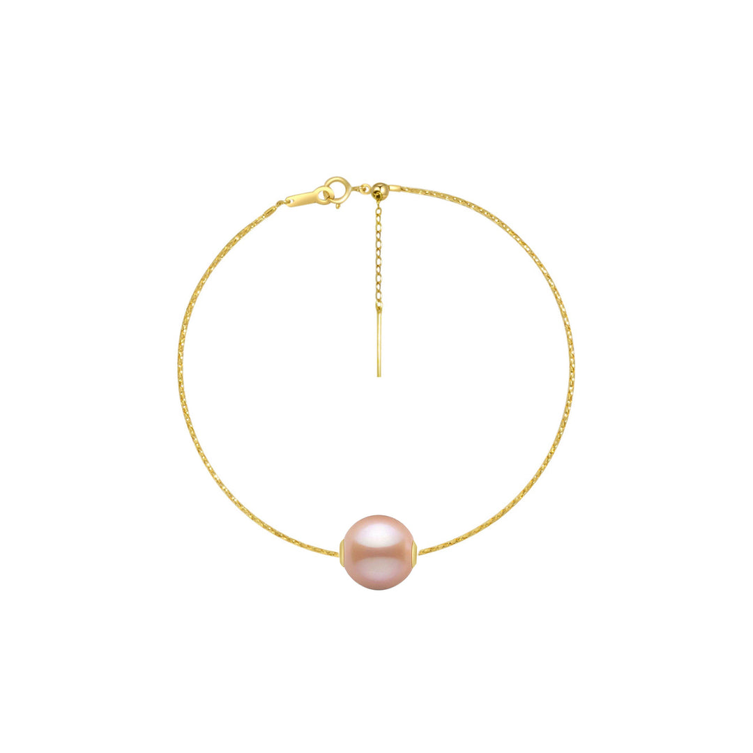 18K Solid Gold Interchangeable Pearl Bracelet KB00004 | Possibilities - PEARLY LUSTRE