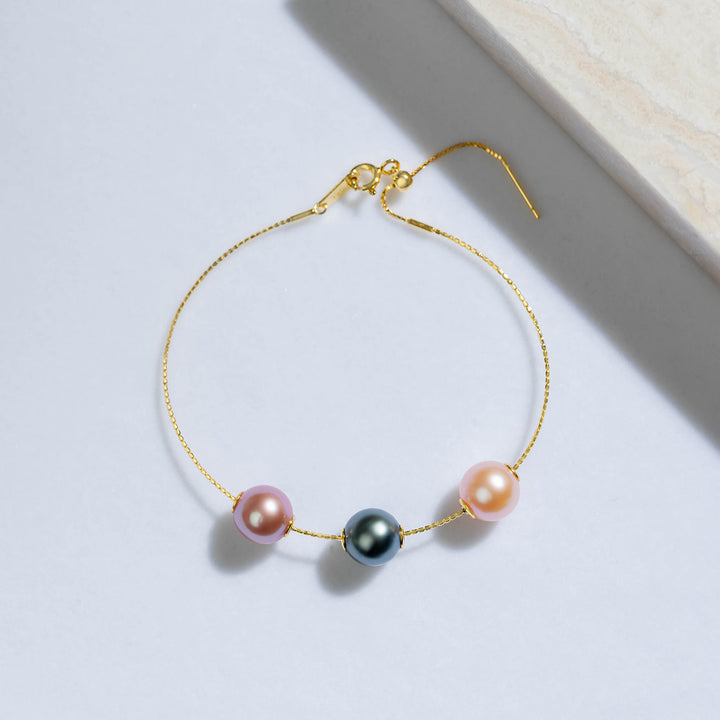 Interchangeable Pearl Bracelet WB00130 | Possibilities - PEARLY LUSTRE