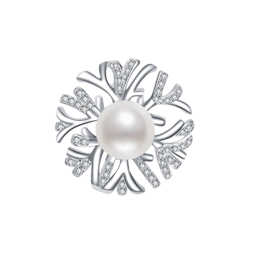 18K Solid Gold Edison Pearl Brooch KC00001 | GARDENS - PEARLY LUSTRE