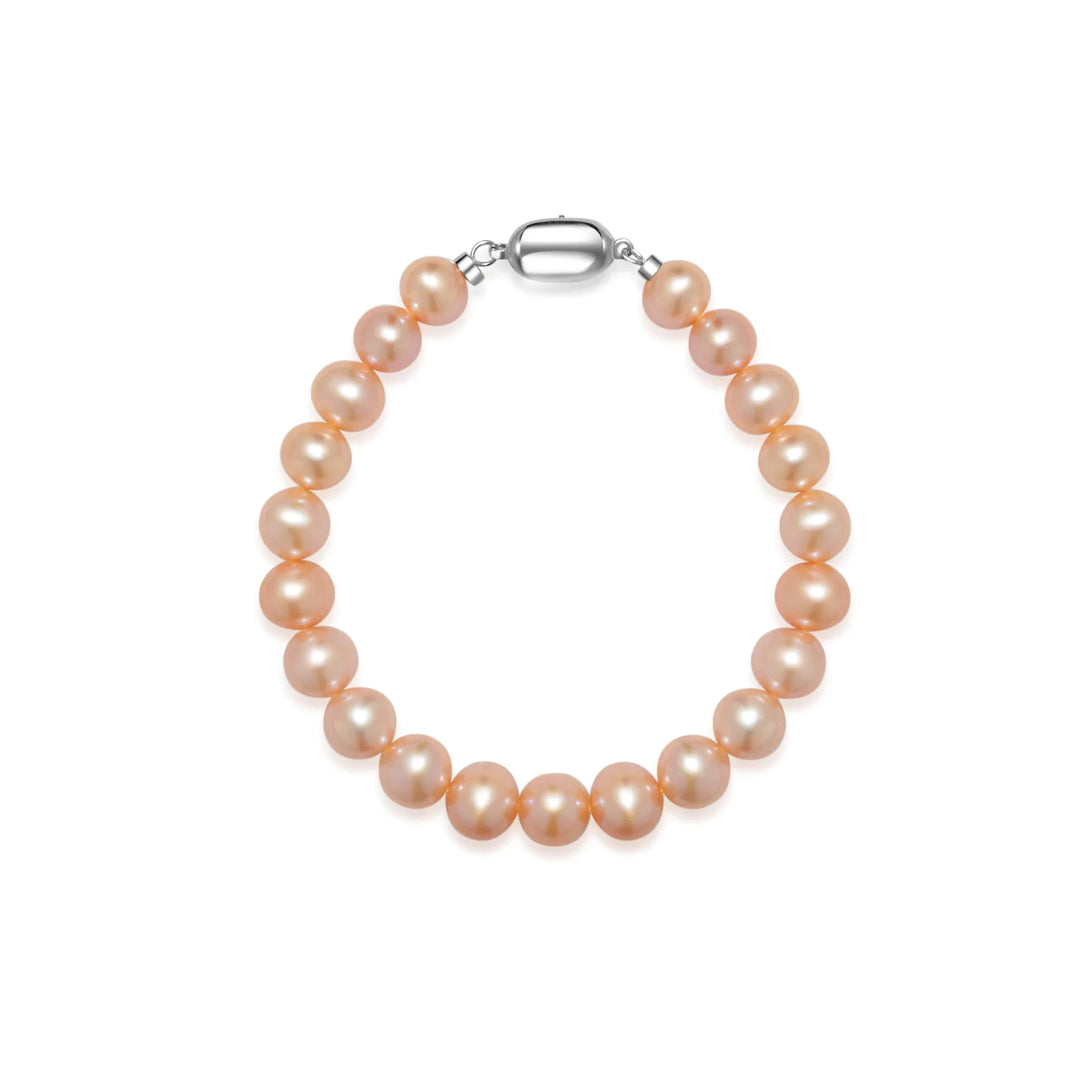 Brilliant Lustre Pink Freshwater Pearl Bracelet WB00171 - PEARLY LUSTRE