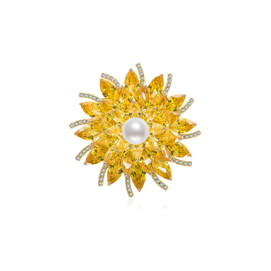 Garden City Freshwater Pearl Brooch WC00041 | Passion for Life Collection - PEARLY LUSTRE