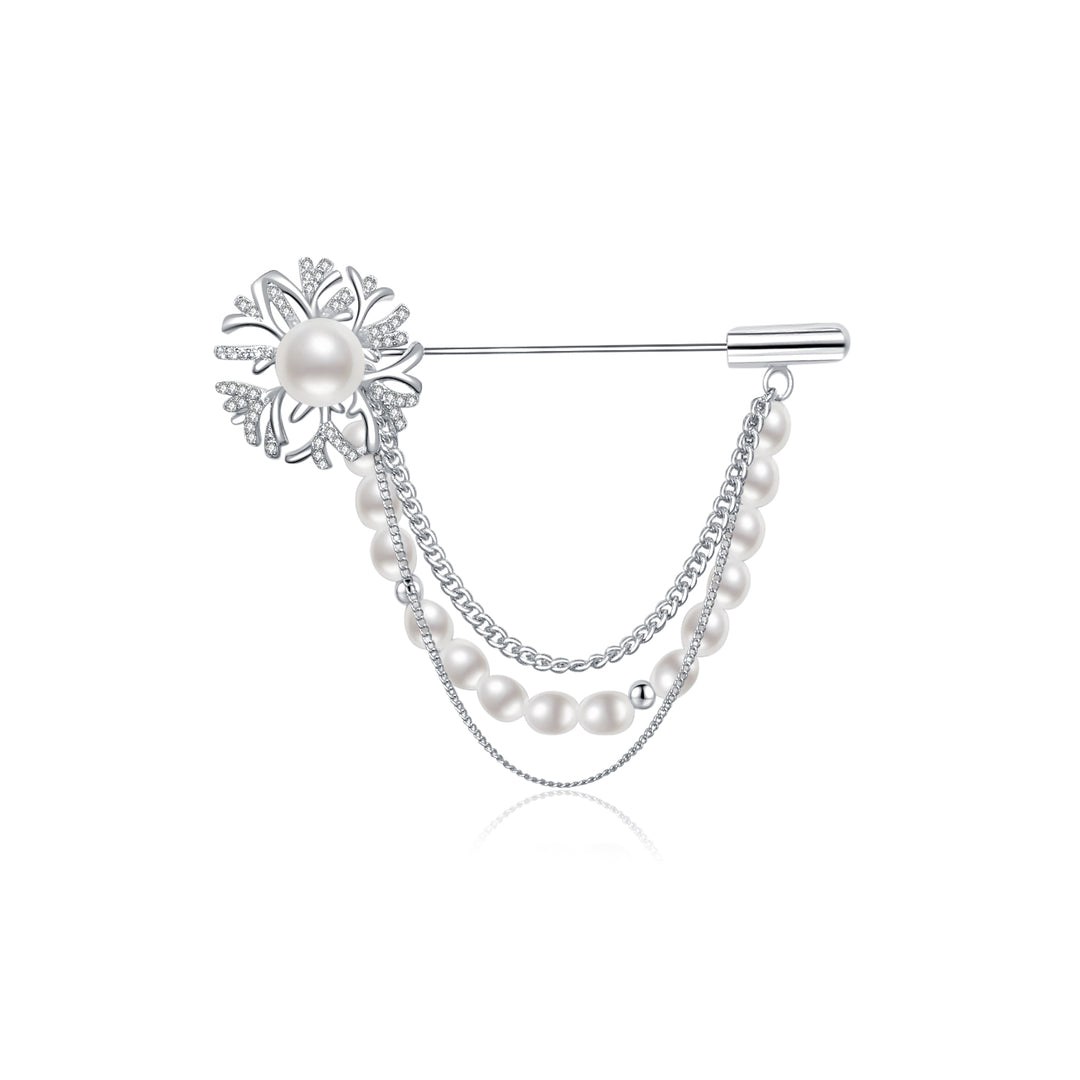 Garden City Freshwater Pearl Brooch WC00052 - PEARLY LUSTRE