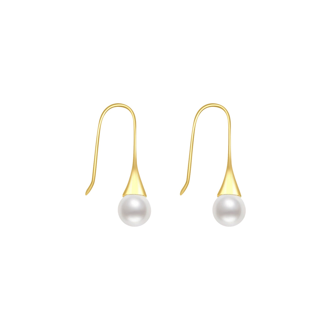 Elegant Freshwater Pearl Earrings WE00044 - PEARLY LUSTRE
