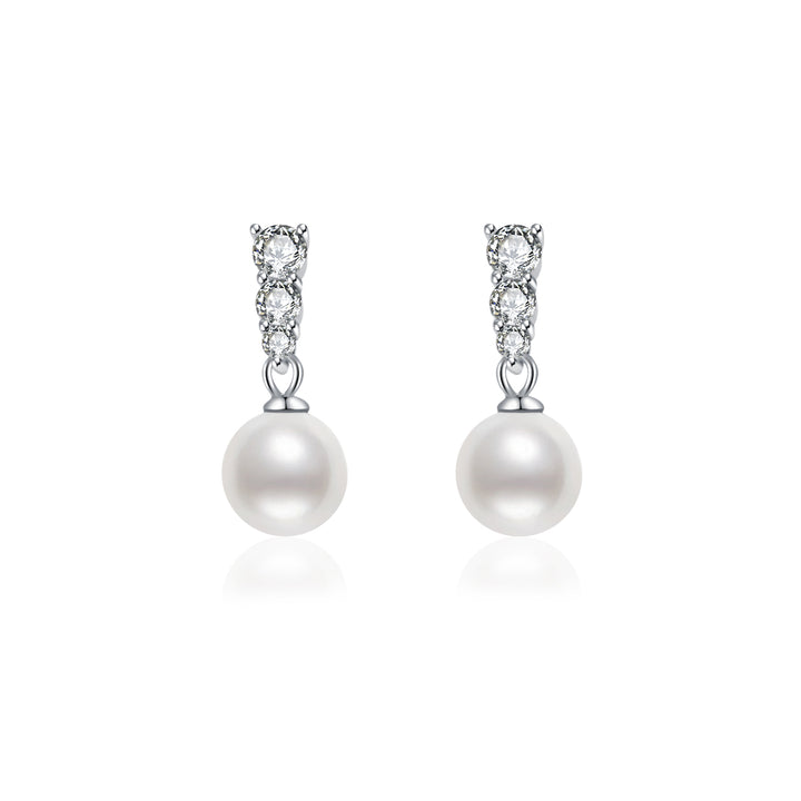 Elegant Freshwater Pearl Earrings WE00051 - PEARLY LUSTRE