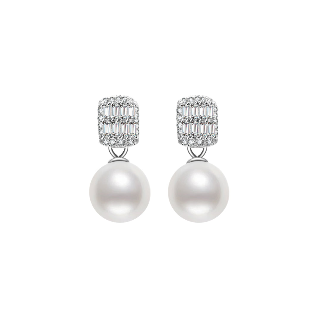 Elegant Freshwater Pearl Earrings WE00066 - PEARLY LUSTRE