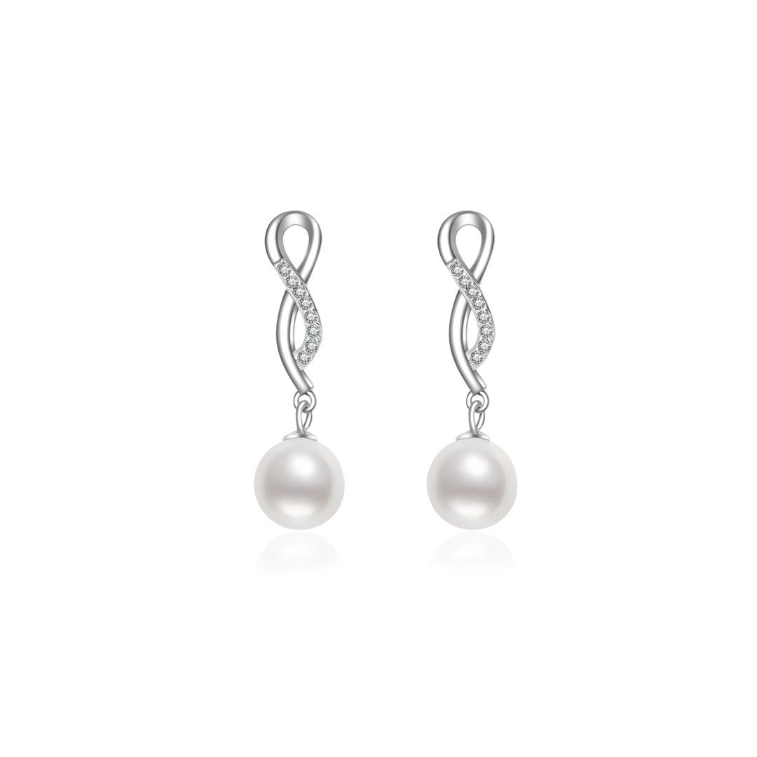 Elegant Freshwater Pearl Earrings WE00078 - PEARLY LUSTRE