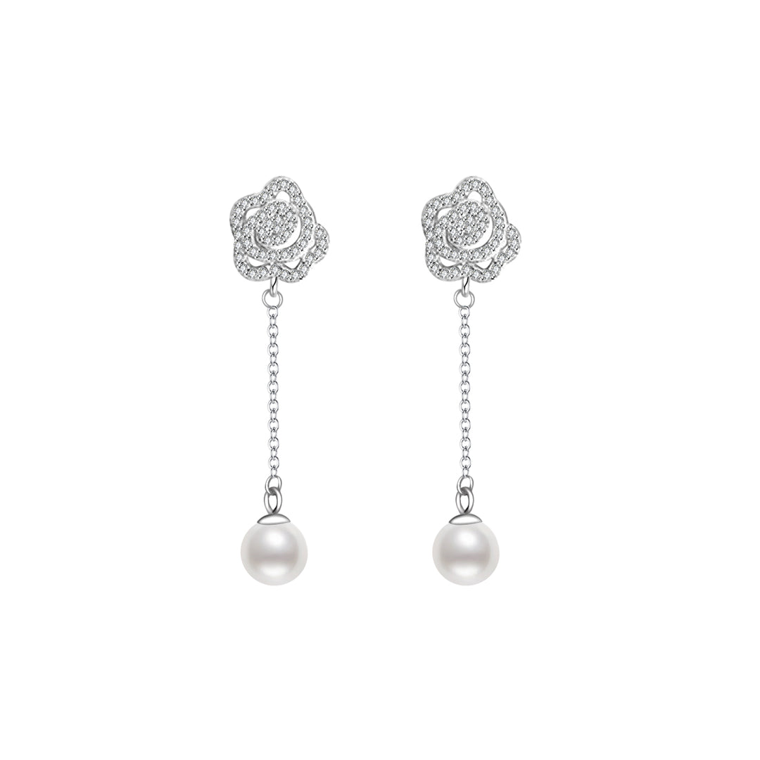 Garden City Freshwater Pearl Earrings WE00080 | Elegant Collection - PEARLY LUSTRE