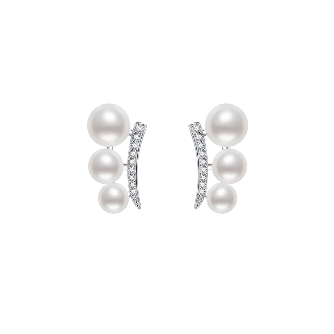 Elegant Freshwater Pearl Earrings WE00116 - PEARLY LUSTRE