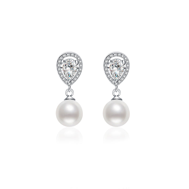 Elegant Freshwater Pearl Earrings WE00130 - PEARLY LUSTRE