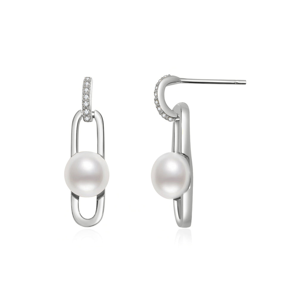 Set Di Orecchini In Argento 925 Con Perle D'Acqua Dolce - 3 Pezzi (3-7mm) Per Donna