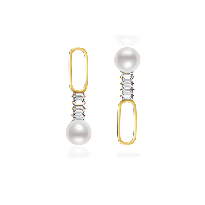 New Yorker Freshwater Pearl Earrings WE00163 - PEARLY LUSTRE