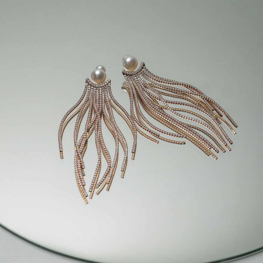 Asian Civilisations Museum Freshwater Pearl Earrings WE00229 | New Yorker Collection - PEARLY LUSTRE