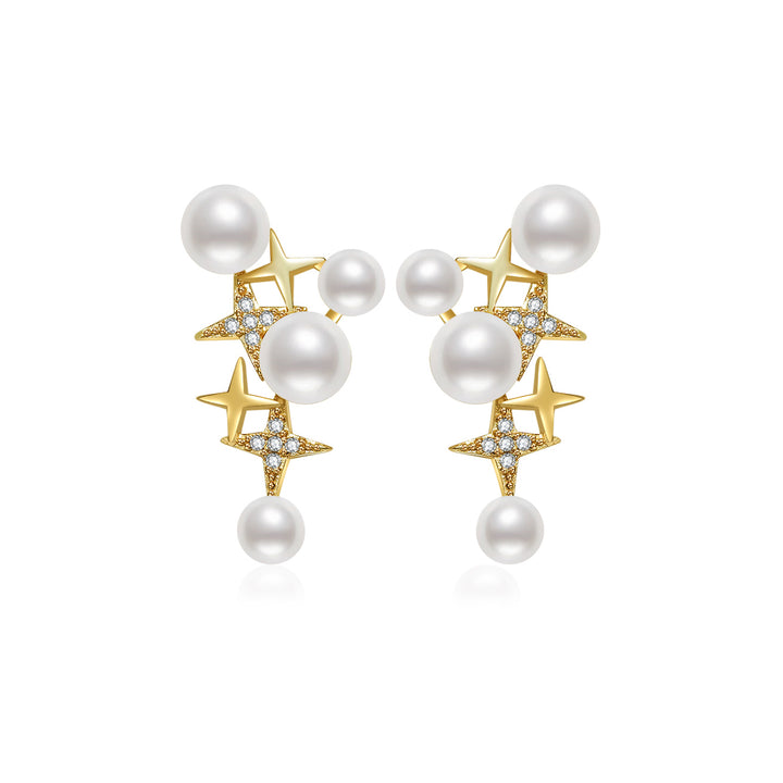 New Yorker Freshwater Pearl Earrings WE00241 - PEARLY LUSTRE