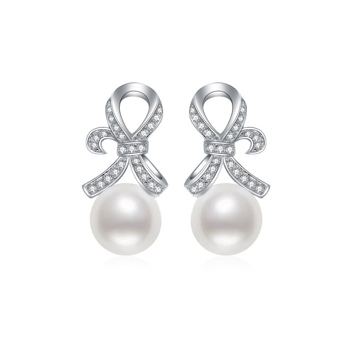 Elegant Freshwater Pearl Earrings WE00259 - PEARLY LUSTRE