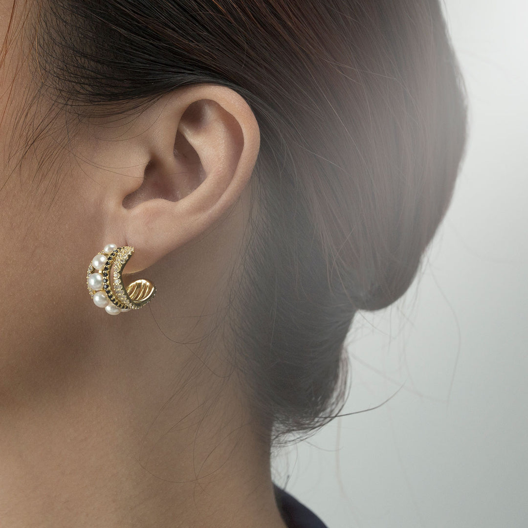 New Yorker Freshwater Pearl Earrings WE00315 - PEARLY LUSTRE