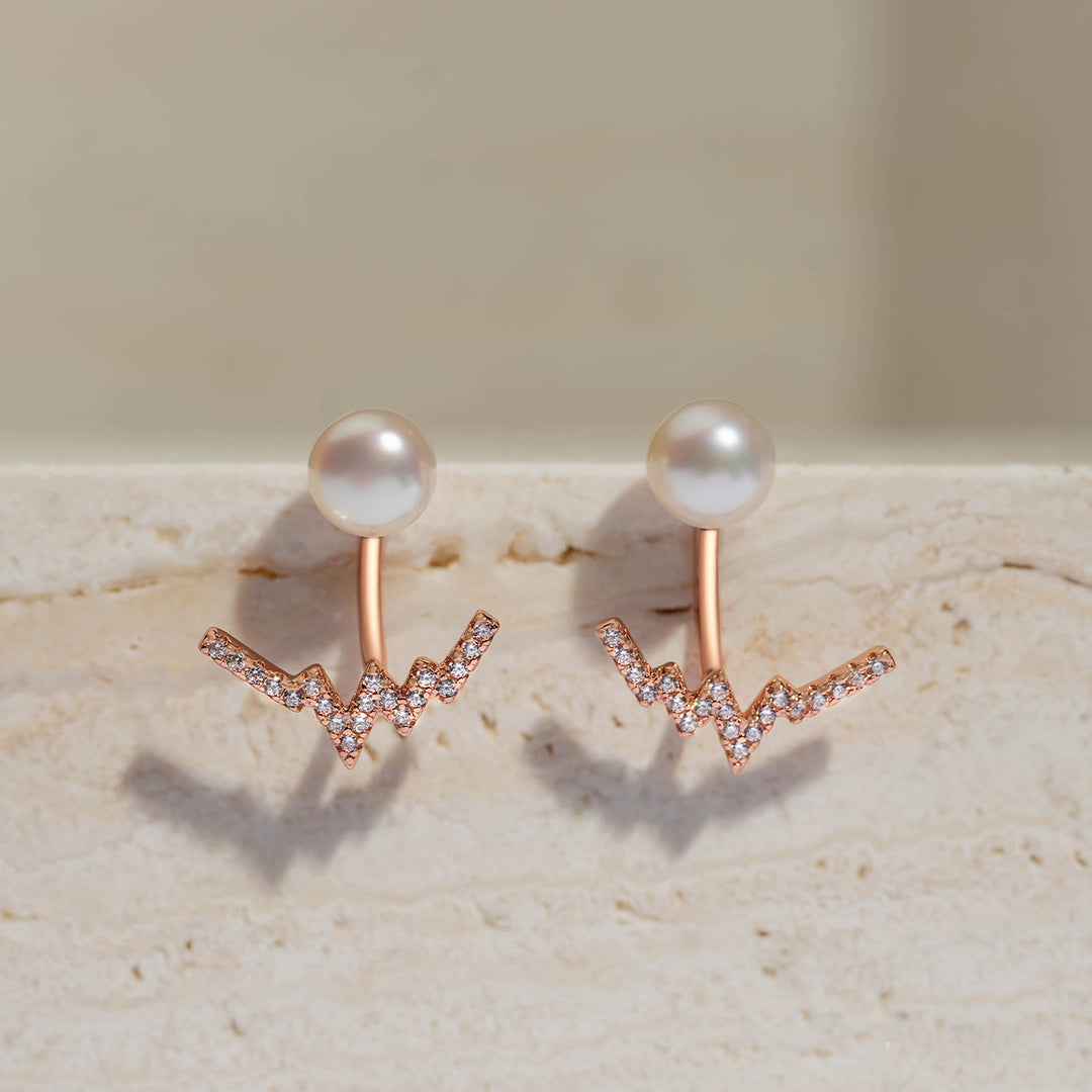 New Yorker Freshwater Pearl Earrings WE00339 - PEARLY LUSTRE