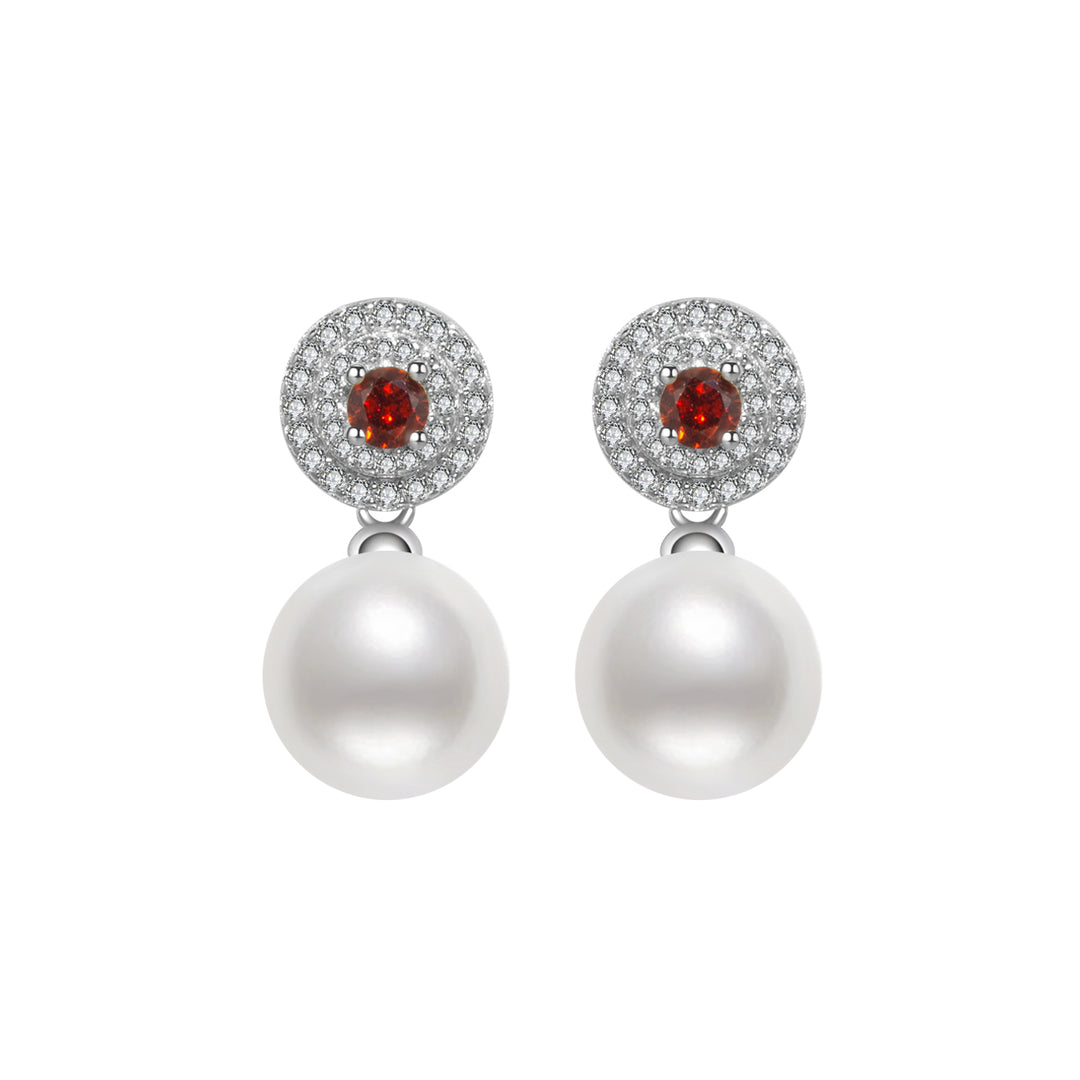 Elegant Freshwater Pearl Earrings WE00349 - PEARLY LUSTRE