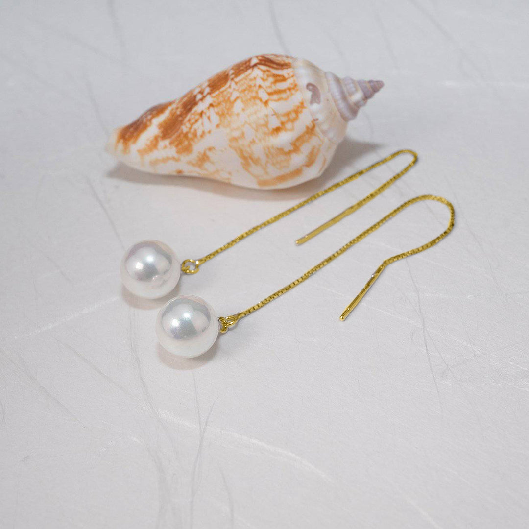 Elegant Freshwater Pearl Earrings WE00358 - PEARLY LUSTRE