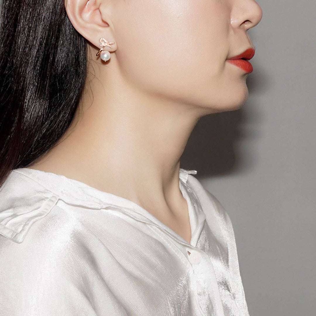New Yorker Freshwater Pearl Earrings WE00362 - PEARLY LUSTRE