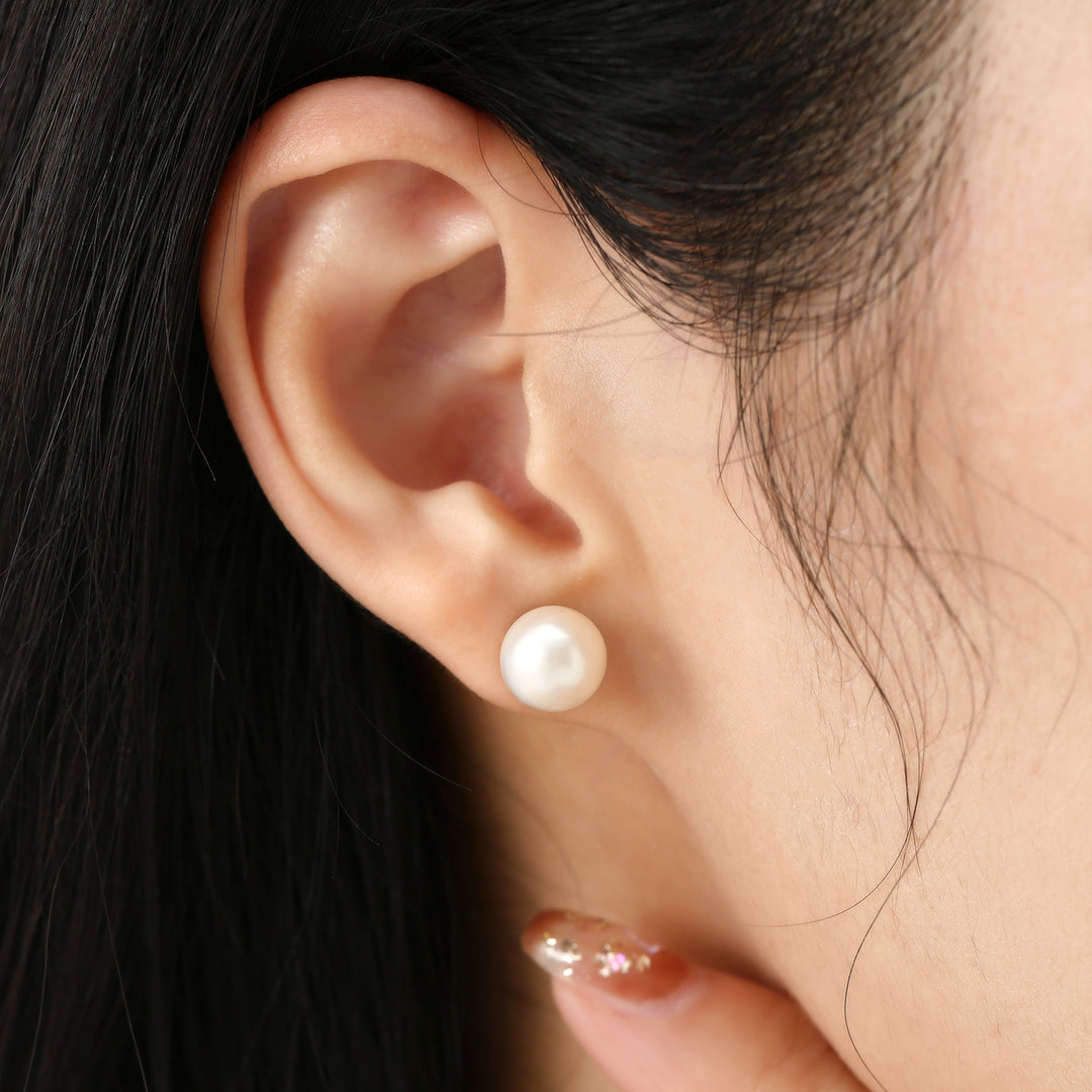 Asian Civilisations Museum Freshwater Pearl Earrings WE00365 | New Yorker Collection - PEARLY LUSTRE