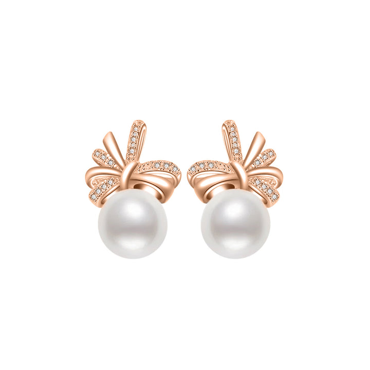 Elegant Freshwater Pearl Earrings WE00381 - PEARLY LUSTRE
