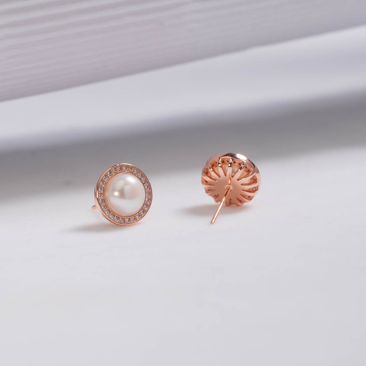 Elegant Freshwater Pearl Earrings WE00546 - PEARLY LUSTRE