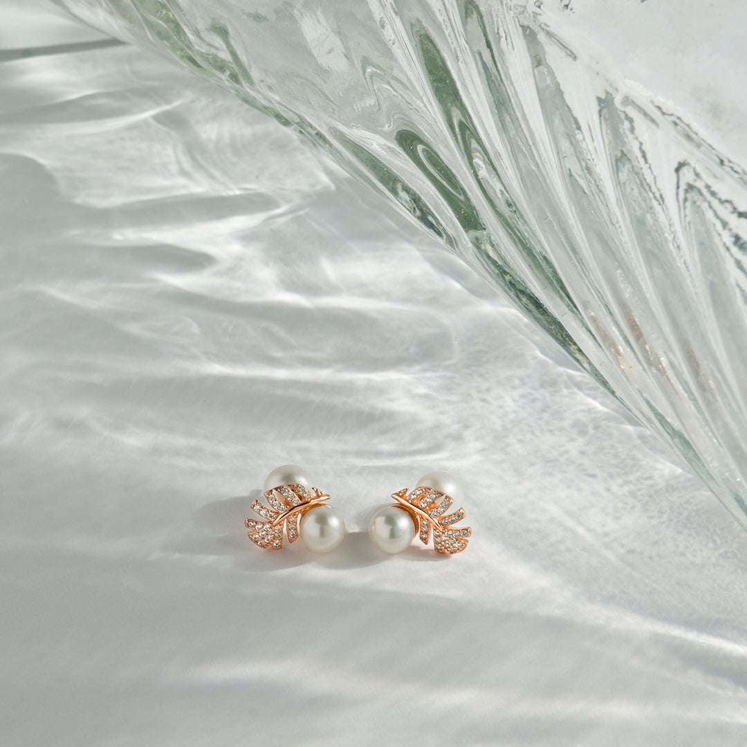 Garden City Freshwater Pearl Earrings WE00435 | New Yorker Collection - PEARLY LUSTRE