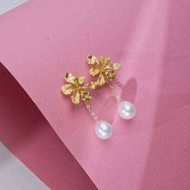 Elegant Freshwater Pearl Earrings WE00456 | Vanda Miss Joaquim - PEARLY LUSTRE