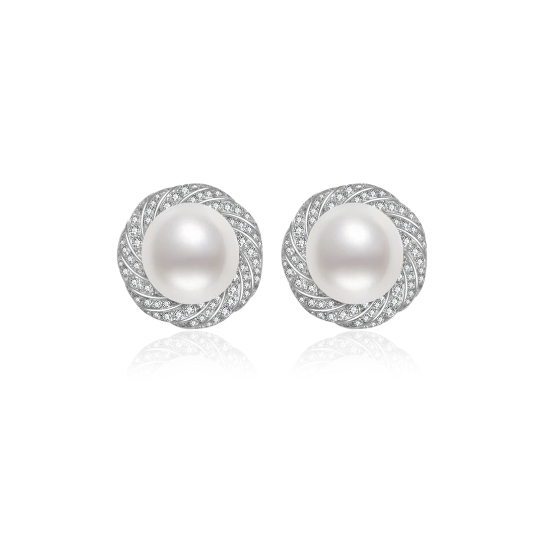 Elegant Freshwater Pearl Earrings WE00457 - PEARLY LUSTRE