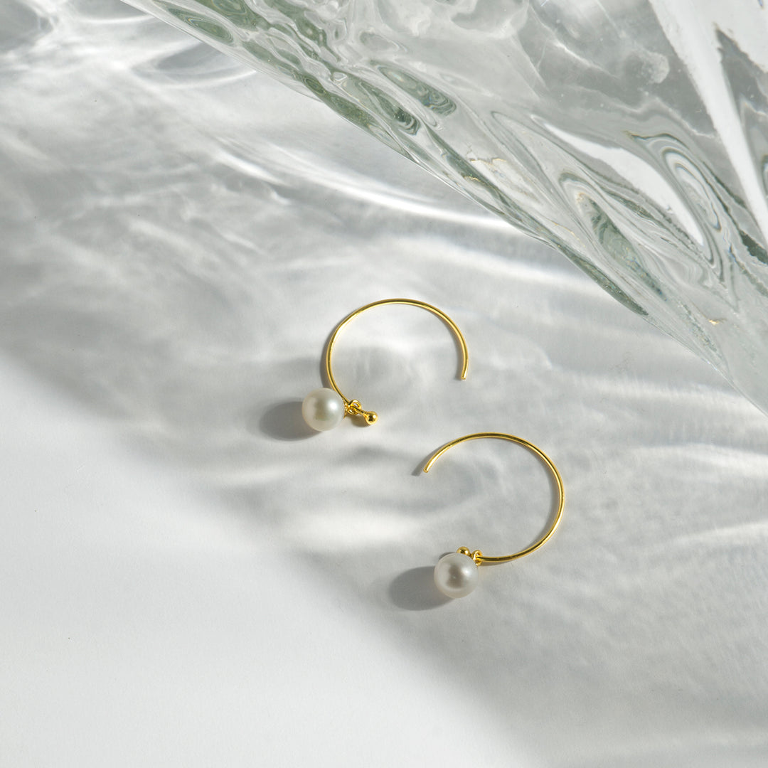 New Yorker Freshwater Pearl Earrings WE00466 - PEARLY LUSTRE