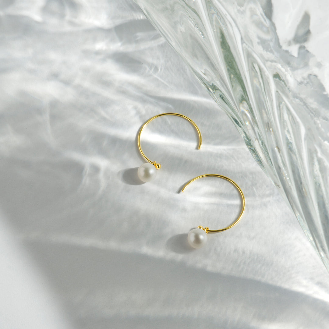 New Yorker Freshwater Pearl Earrings WE00466 - PEARLY LUSTRE