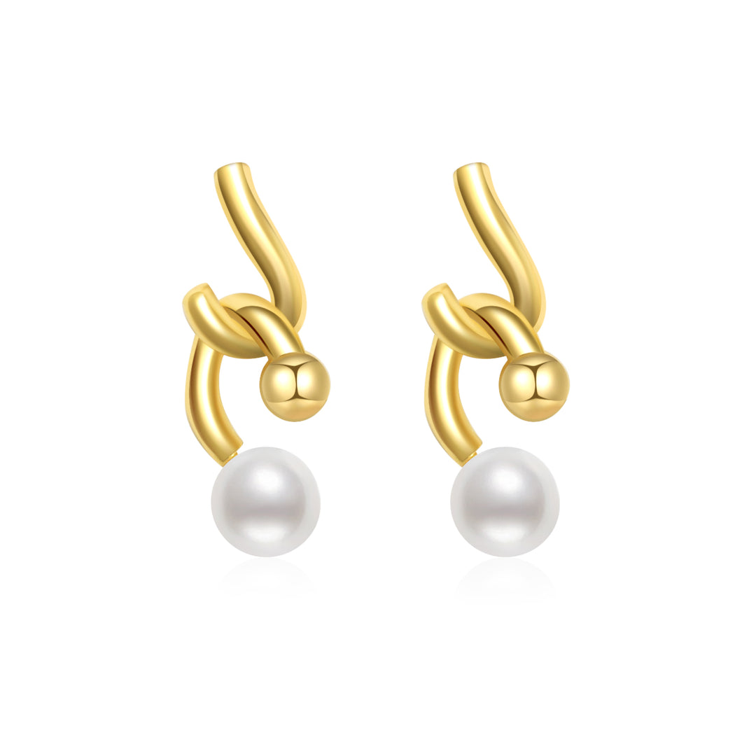 New Yorker Freshwater Pearl Earrings WE00477 - PEARLY LUSTRE