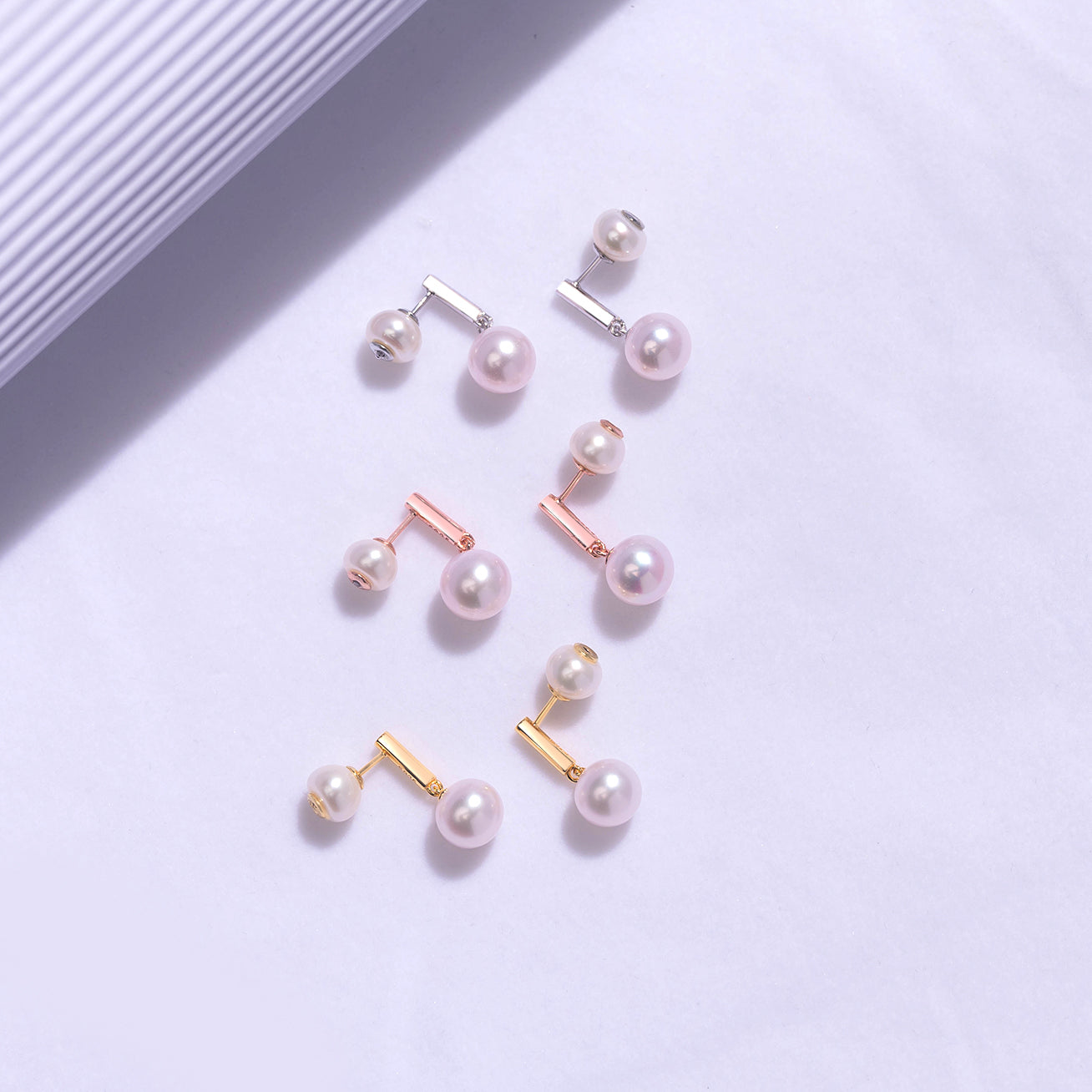New Yorker Freshwater Pearl Earrings WE00522 - PEARLY LUSTRE