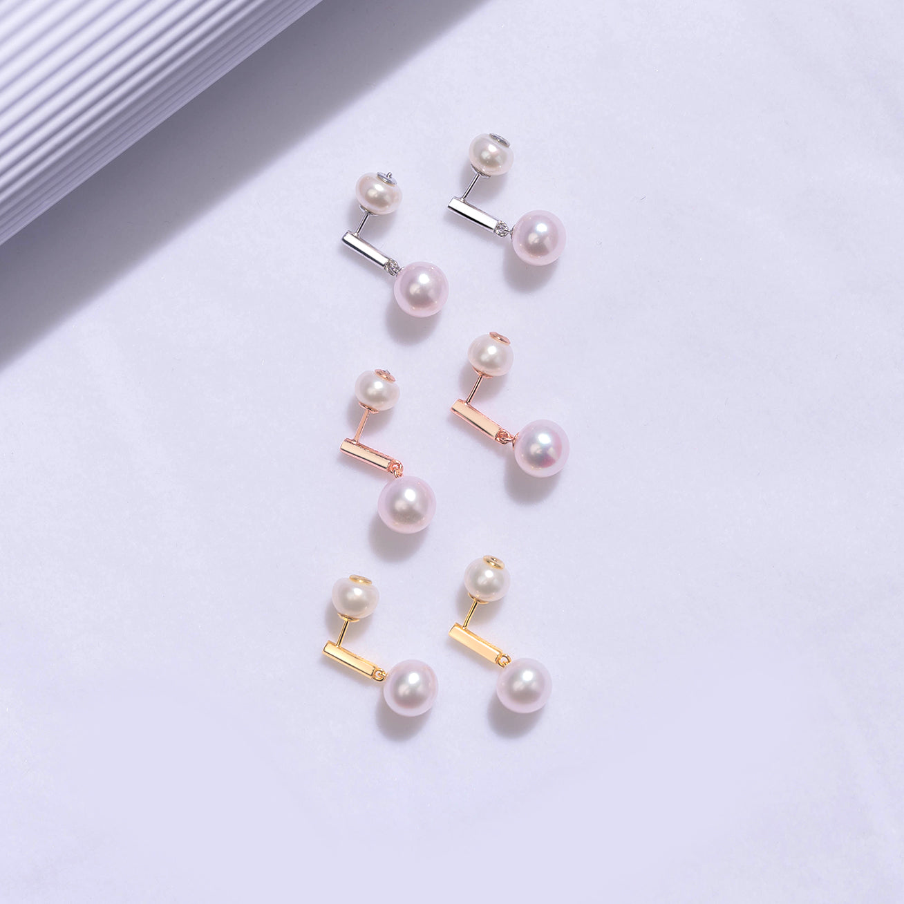 New Yorker Freshwater Pearl Earrings WE00522 - PEARLY LUSTRE