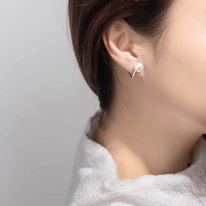 Elegant Freshwater Pearl Clip on Earrings WE00497 - PEARLY LUSTRE