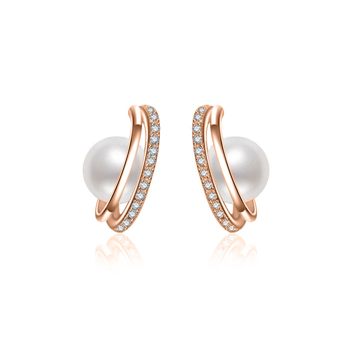 New Yorker Freshwater Pearl Earrings WE00499 - PEARLY LUSTRE