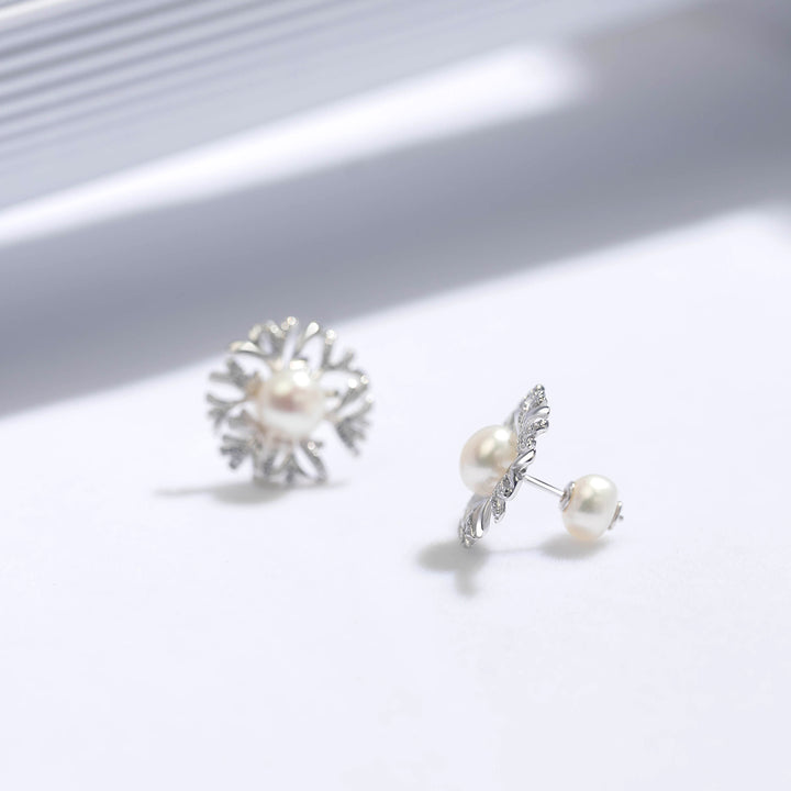 Garden City Freshwater Pearl Earrings WE00502 | Elegant Collection - PEARLY LUSTRE