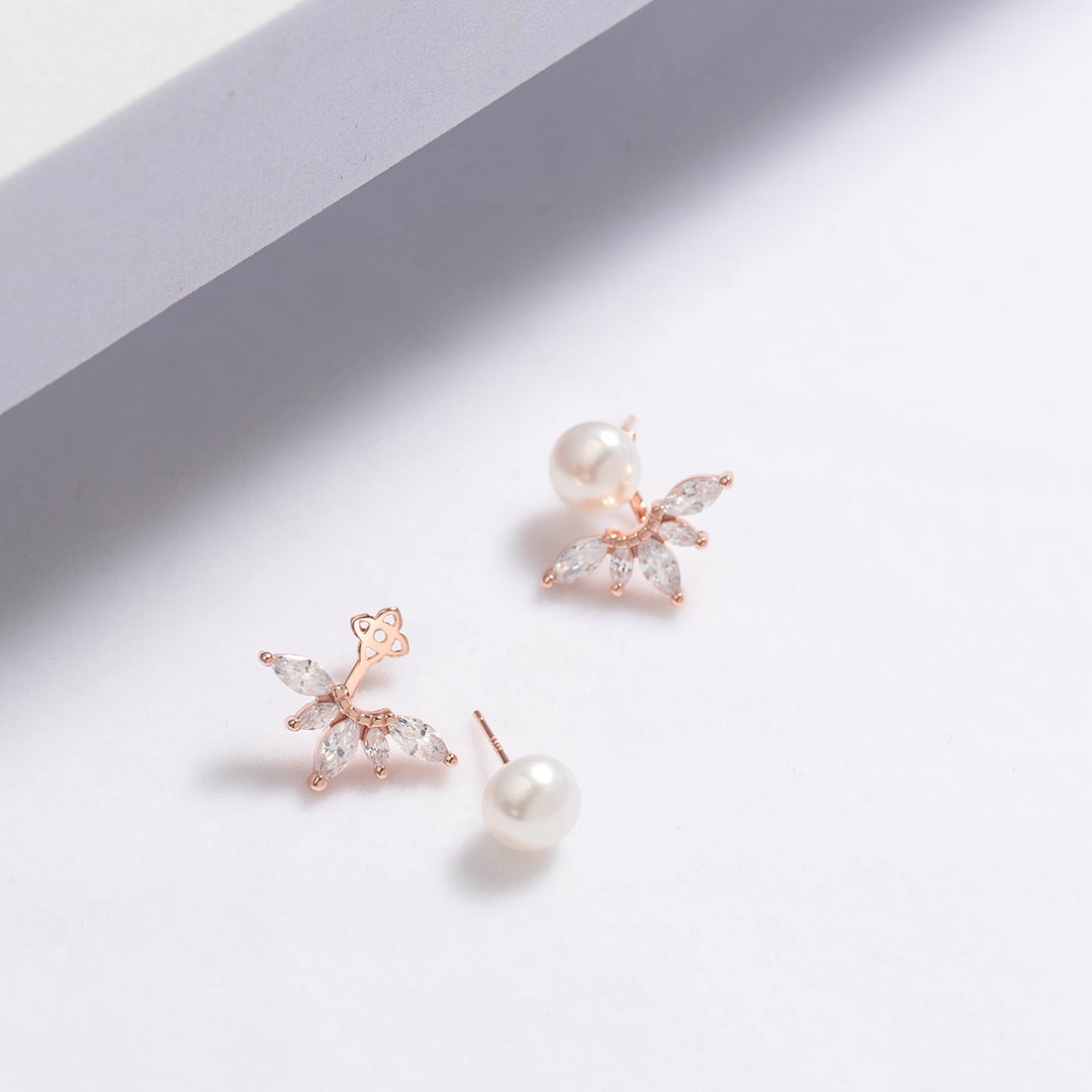 Elegant Freshwater Pearl Earrings WE00508 - PEARLY LUSTRE